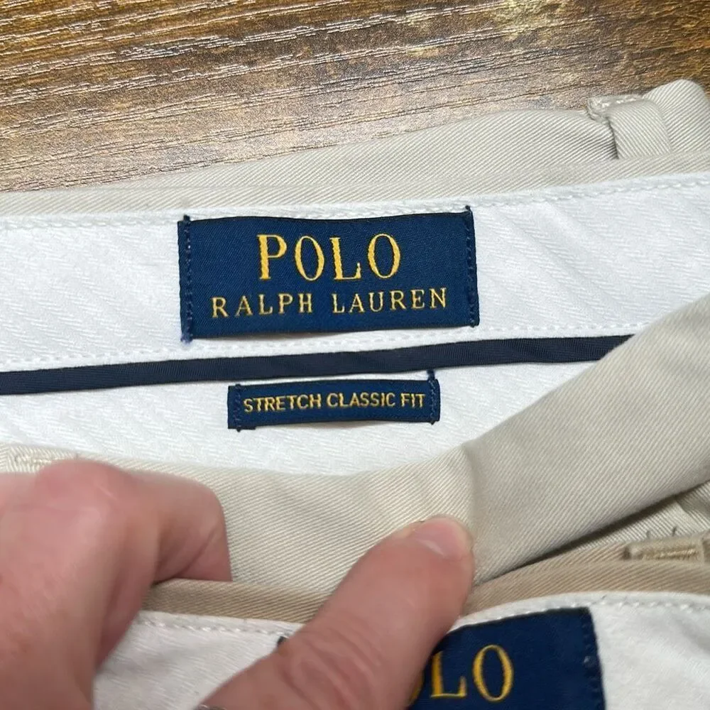 Polo Ralph Lauren Mens Stretch Classic Fit Shorts size‎ 34 Bundle of 2